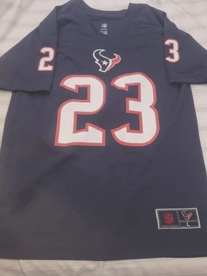 Houston Texans Jersey Youth Large Blue #23 NFL Football - Image 1 of 4