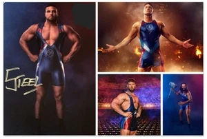 GLADIATORS BBC SERIES 2025 SIGNED MENS COLLAGE 6 X 4 PHOTO PRINT BOGOF LEGEND - Picture 1 of 1