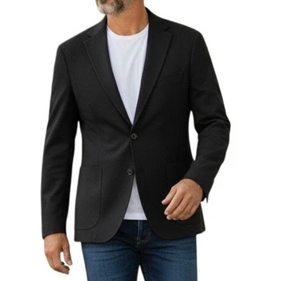 Chaqueta deportiva Jack Victor Hartford 38S negra mezcla de lana ropa cómoda inteligente informal Foto 1 de 4