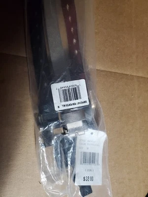 Paquete de 3 cinturones para mujer Steve Madden talla mediana negro, marrón, rosa 0,75" de ancho NUEVO Foto 1 de 3