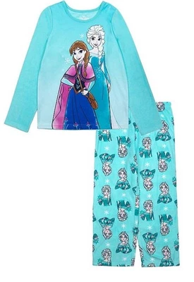 Conjunto de pijama micro polar divertido hermana Disney's Frozen para niñas talla 10 nuevo con etiquetas Foto 1 de 4