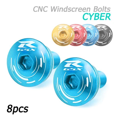 For Suzuki GSXR 600 750 04 05 Windscreen Windshield Bolts Screw Blue - Image 1 of 4