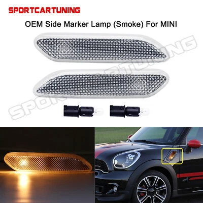 Luz de señal de marcador frontal transparente con bombillas OE para Mini Cooper R60 R61 12-2017  Foto 1 de 4