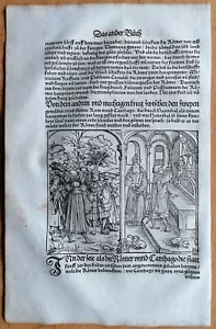 Livius Roman History Large Woodcut Schoeffer (H)  - 1530 - Picture 1 of 1