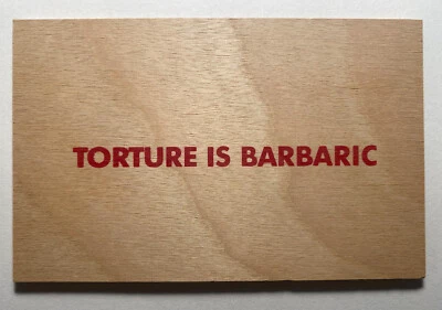  Raro 1ª edición JENNY HOLZER serigrafía madera postal (1994) artista publicado - a Foto 1 de 2