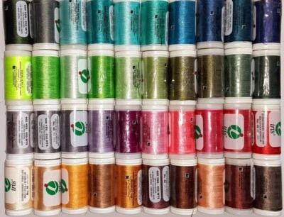 Embroidery Thread Polyester Set of 40 Double Snap Spools,600 yds,40W - Image 1 of 3
