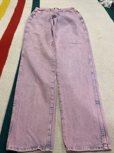 Vintage Wrangler Jeans WPL6428 Silverlake Bareback Pink Jeans 30x35 1/2 - Picture 1 of 8