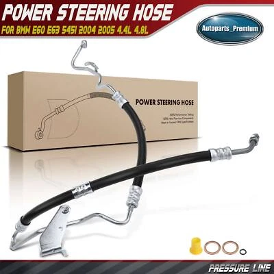 Conjunto de manguera de línea de presión de dirección asistida para BMW E60 E63 545i 2004 2005 4,4 L 4,8 L Foto 1 de 4