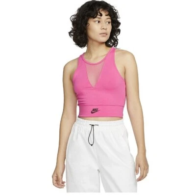 Camiseta sin mangas Nike Sportswear Crop Dance para mujer 2XL XXL rosa (DV0333-684) Foto 1 de 4