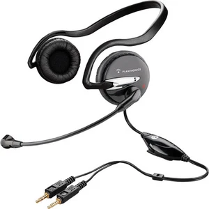 Plantronics .Audio 345 Black Neckband Gaming MultiMedia Computer analog Headset - Picture 1 of 1