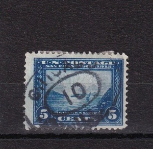 1913 US Stamp # 399 Golden Gate, San Francisco Bay 5 ¢ Blue Pref 12 Lot 519 - Picture 1 of 2