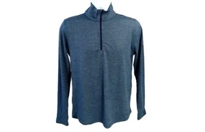 All In Motion Mens 1/2 Zip Lightweight Mock Neck Long Sleeve, UPF 50+, Quick Dry - Picture 1 of 17