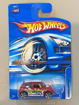2006 Hot Wheels Red Morris Cooper Mini #165 - Removable Body - Image 1 of 4