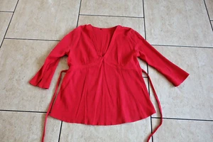H&M Mama Sommer Tunika Shirt Umstandshirt rot S Schwangerschaft Umstandsmode - Bild 1 von 2