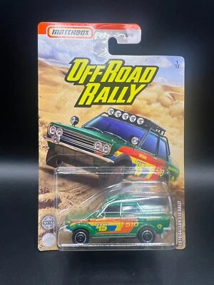 Matchbox 1970 Datsun 510 Rally Green Off Road Rally 1/12 2020 - Image 1 of 2