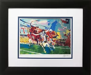 LeRoy Neiman "Texas Longhorns" ARTE ENMARCADO Nuevo Fútbol - Imagen 1 de 3
