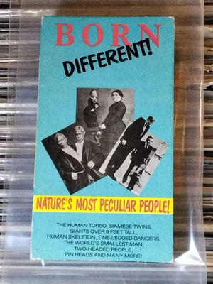 RARE BORN DIFFERENT NATURE'S MOST PECULIAR PEOPLE VHS VIDEO CULT EXPLOITATION - Image 1 of 4