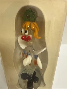 Vintage Murano Style Smiling Clown Art Glass Beautiful Colors! #7 - Picture 1 of 3