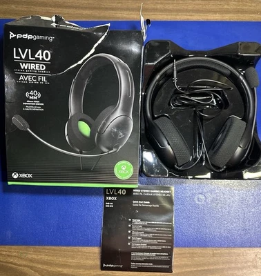 New Open Box PDP Gaming LVL40 Wired Stereo Gaming Headset Xbox Series X & One - Image 1 of 4