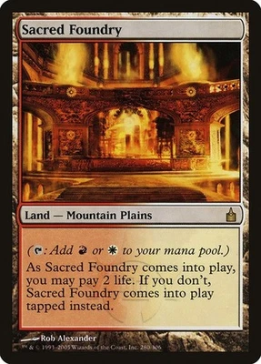 Ravnica: City of Guilds MTG 1 Sacred Foundry Magic - Imagem 1 de 2