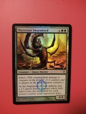 MTG Phyrexian Swarmlord -New Phyrexia- FOIL LP Free Shipping Magic the Gathering