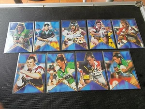1996 Dynamic Rugby League Series 1 Booster Set Of 9 All Star Team Inserts - Picture 1 of 2