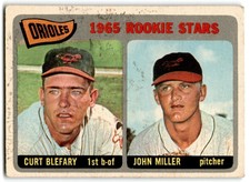 1965 Topps Curt Blefary/John Miller RC Baltimore Orioles #49
