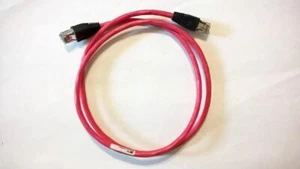 YMW34 3-Ft Long Red E1/T1 Double Crossover Cable RJ45/RJ45 Connectors - Picture 1 of 4