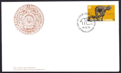 🍁Canada   #656     "OLYMPIC SPRINTER"     Brand New  1975 First Day Cover - Image 1 of 2