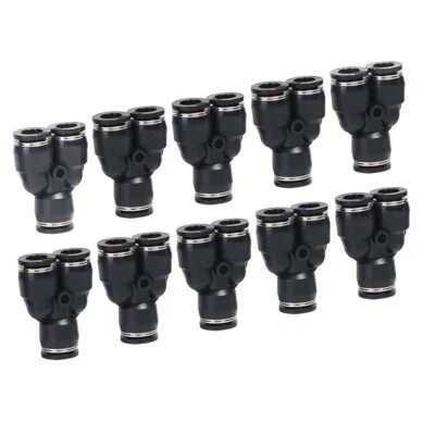 Push to Connect  Fitting 1/2 Inch OD Nylon Air Line Quick Release Pneumatic10Pcs - Image 1 of 4
