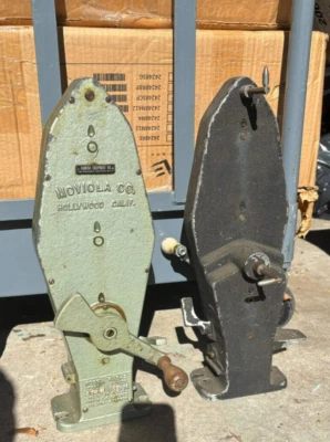 Lote de 2- Brazos de edición de película de rebobinado Moviola rebobinados de película freno RHB-2 16 mm 35 mm  Foto 1 de 4