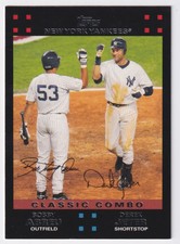 2007 TOPPS BOBBY ABREU/DEREK JETER NEW YORK YANKEES #327