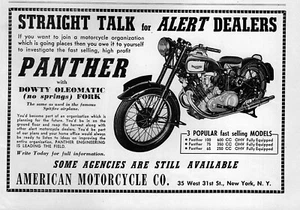 1948 Panther 100 600cc Motorcycle Original Ad - Picture 1 of 1