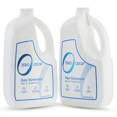 Zero Odor General Household Odor Eliminator Refill Pack, 64-Ounce, 2-Pack