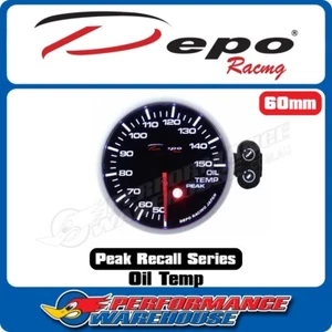 Medidor de motor paso a paso de temperatura de aceite Depo Racing 60 mm, carrera, deriva, rendimiento - Imagen 1 de 5