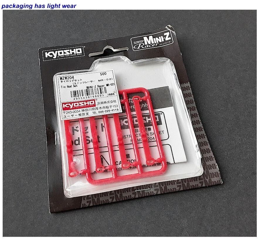 Vintage RC Car Kyosho Mini Z Tie Rod Set MR-02 MZW204 - Image 1 of 1