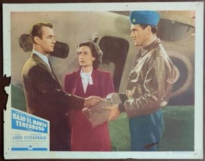 Alan Ladd & Geraldine Fitzgerald O.S.S. 1946 original Lobby Card 2676