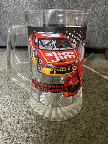 VTG 1999 #44 Terry Bobby Justin Labonte Slim Jim Glass Mug Stein NASCAR Busch Cover