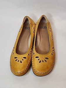 Mujer Talla 10 Zapatos Tierra Aliso Azza Amarillo Mostaza Color - Imagen 1 de 22