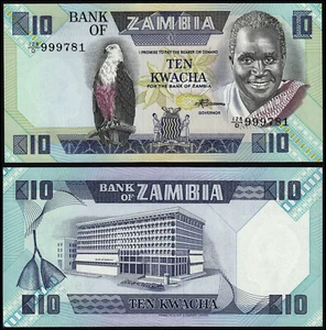 SAMBIA 10 KWACHA (P26e) Nr. D. (1986-88) UNC - Bild 1 von 1
