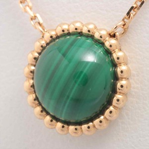 Van Cleef & Arpels Perle Kruul Malachite Necklace 750 (YG) 7.7g