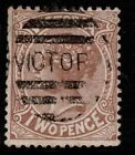 VICTORIA SG210a 1883 2d CHOCOLATE p12½ USED