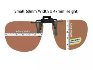 Gafas de sol abatibles pequeñas lentes ámbar cuadradas no polarizadas - Imagen 1 de 5