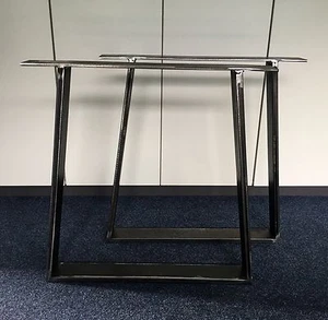 1 Stück Tischbein Trapez B 500 Stahl Design Tischkufen Tischgestell  Tisch - Bild 1 von 6