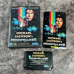 Michael Jackson's Moonwalker Sega Mega Drive- Complete With Manual NTSC-J - RARE - Picture 1 of 1