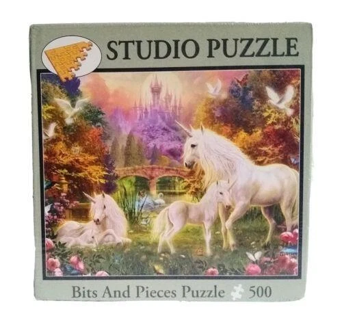 Rompecabezas Bits and Pieces; Los Unicornios Castillo; 500 piezas Foto 1 de 1