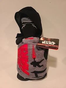 Star Wars Kylo Ren Plush Stuffed Toy & Throw Fleece Blanket 2 Piece Set NEW - Picture 1 of 5