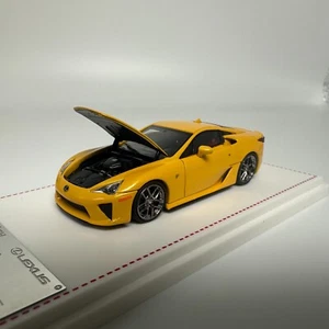 FH 1:64 yellowLFA Coupe Racing Sports Model Diecast Metal Car The hood can opene - Picture 1 of 9