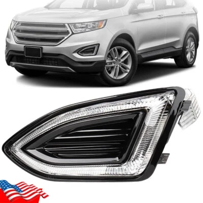 Luz antiniebla para parachoques izquierdo LED DRL conductor lámpara de conducción para Ford Edge 2015-2017 2018 Foto 1 de 4