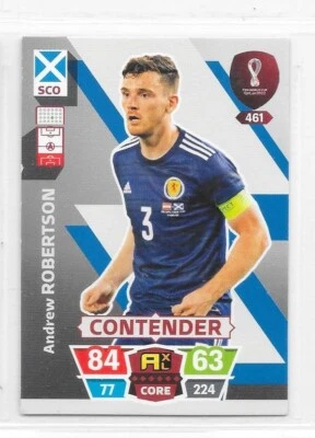 Carte adrenalyn panini - Qatar 2022 - Ecosse - A. Robertson - Contender - N°461 - Photo 1/2